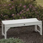 backless garden bench