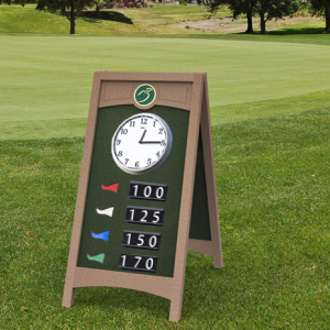 Range A-Frame Sign | Yardage Board | Designer Golf Products