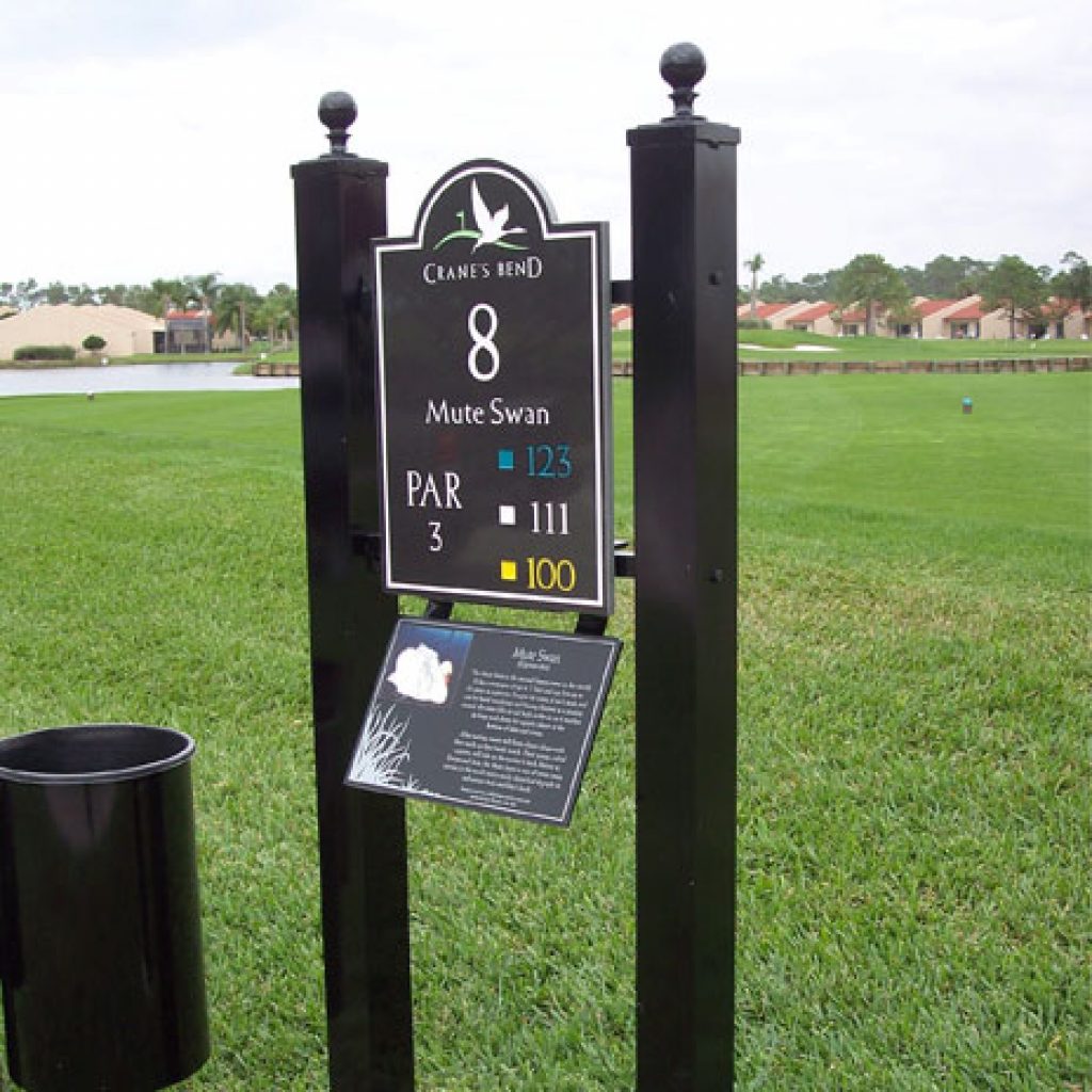 granite golf course sign