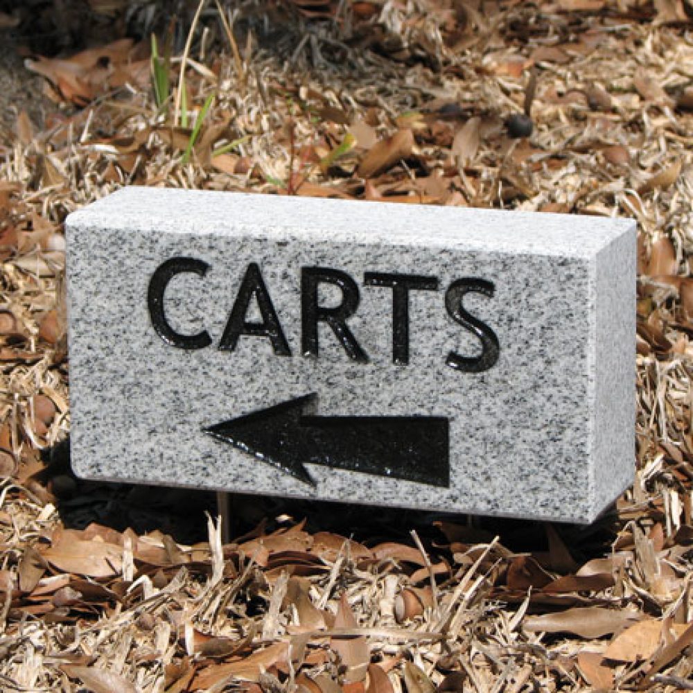 Mobile Directional & Informational Sign Granite