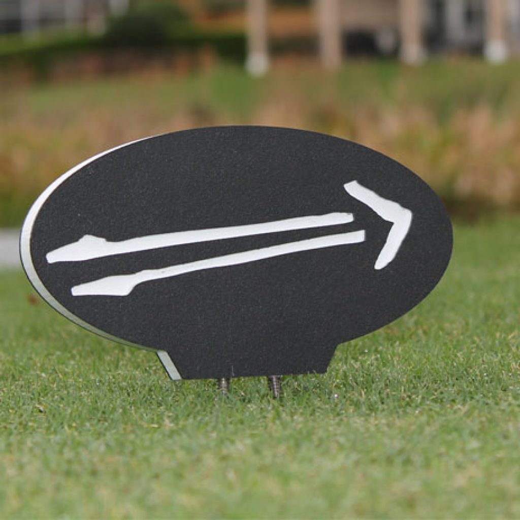 plastic golf course tee marker