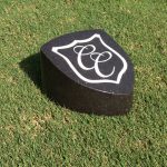 cast stone golf tee marker