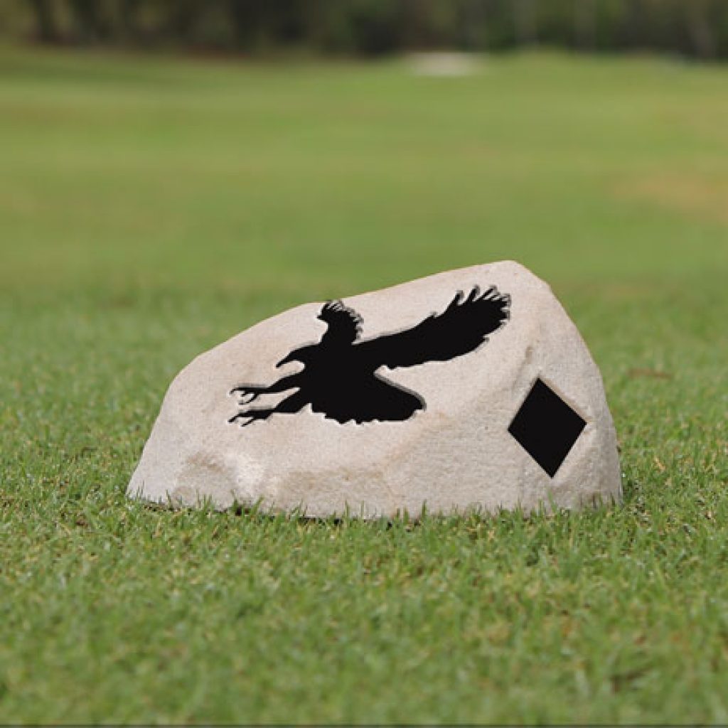 synthetic rock golf tee marker