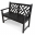Black Chippendale Bench