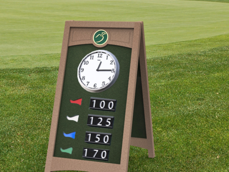 Driving Range Signs | A-Frame Signs, Yardage Easels, Range Boards