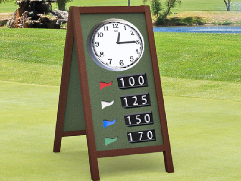 Driving Range Signs | A-Frame Signs, Yardage Easels, Range Boards