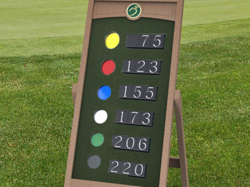 Driving Range Signs | A-Frame Signs, Yardage Easels, Range Boards