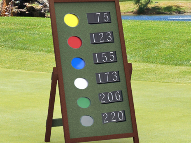 Driving Range Signs AFrame Signs, Yardage Easels, Range Boards