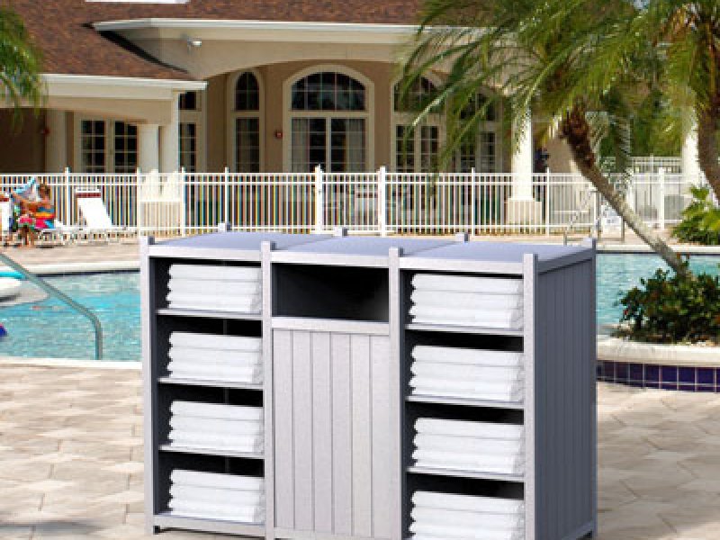 Towel Stations Towel Return Bins, Towel Valets, Towel Consoles & Huts